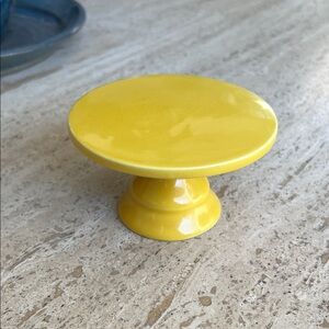 Yellow Ceramic Cupcake Stand